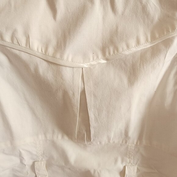 XOXO Y2K White Satin Trim Vintage Style Sleeveless Button Top Women's Size M - Picture 13 of 16